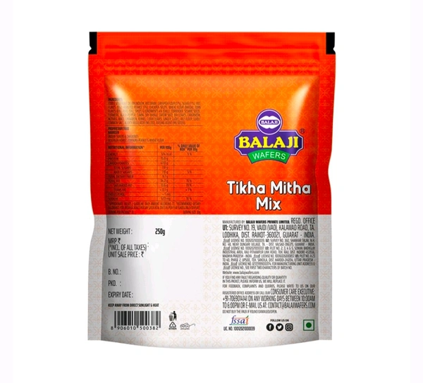 Balaji Tikha Mitha Mixture Namkeen - 240g