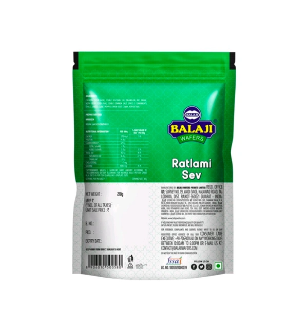 Balaji Ratlami Sev Bhujia - 210g
