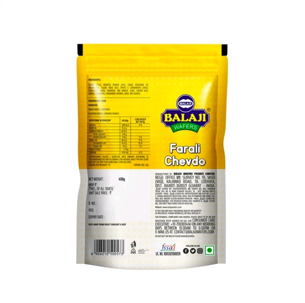 Balaji Wafers Farali Chevdo Falhari Mixture - 450g