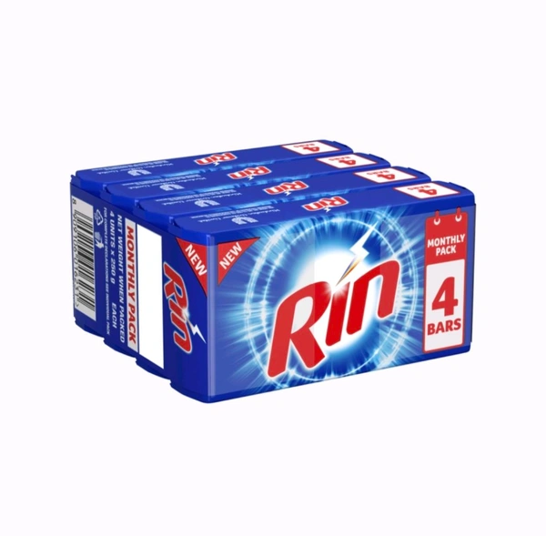 Rin Detergent Bar - 4x250g