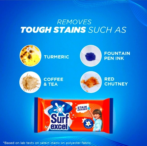 Surf Excel Stain Eraser Detergent Bar - 4x200.g