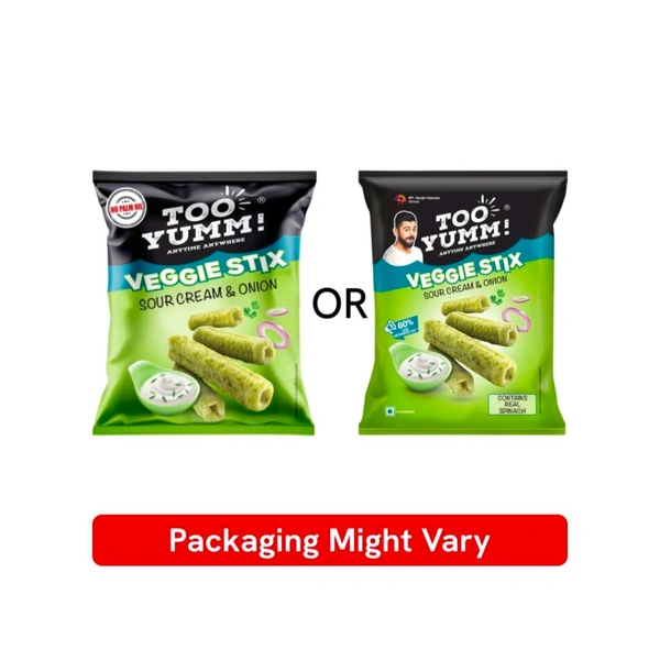 Too Yumm Veggie Stix Sour Cream & Onion Crisps - 75 g