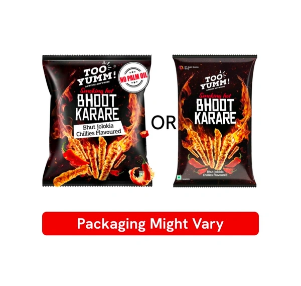 Too Yumm Bhoot Karare Spicy Chilli Crisps Snack - 3 x 67 g