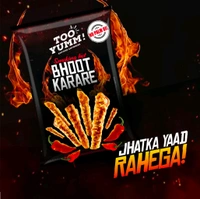 Too Yumm Bhoot Karare Spicy Chilli Crisps Snack - 2 x 67 g