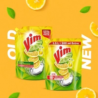 Vim Lemon Dishwash Gel with Tropical Lemon Freshness - 900.ml