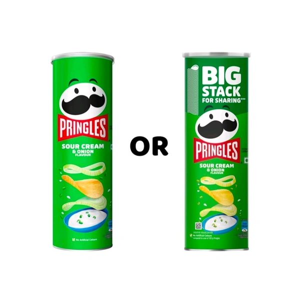 Pringles Sour Cream & Onion Potato Chips - 134 g 141 g
