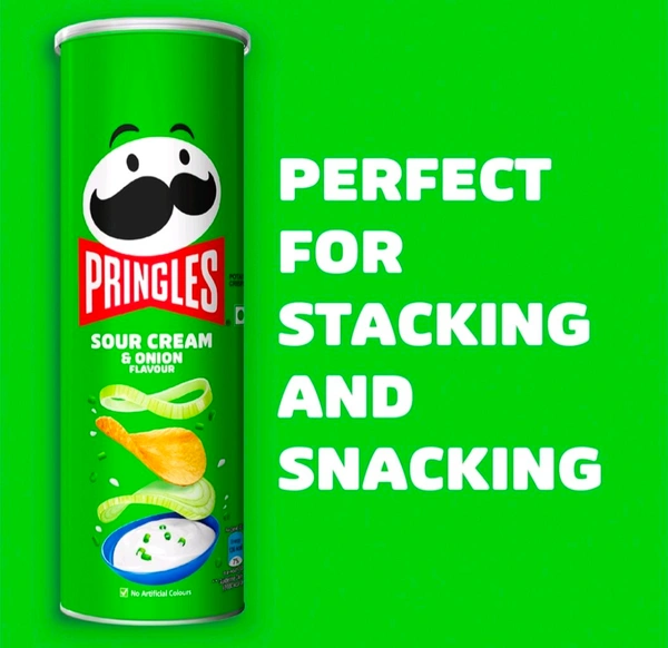 Pringles Sour Cream & Onion Potato Chips - 134 g 141 g