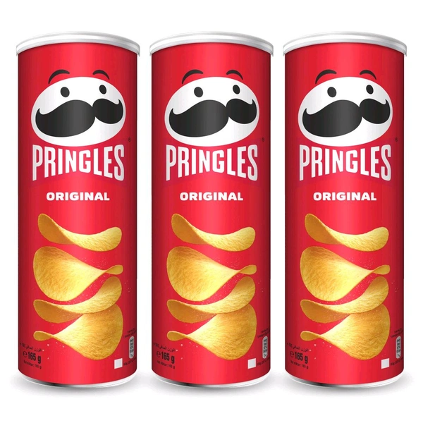 Pringles Original Potato Chips - 3 x 107g