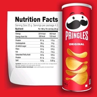 Pringles Original Potato Chips - 3 x 107g
