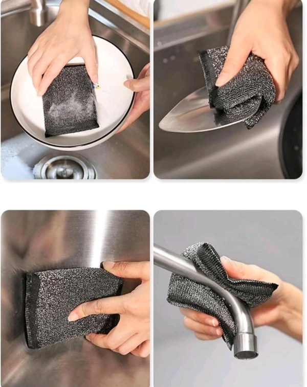 Black Foam Scrubber 3 In 1