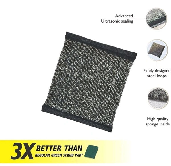 Black Foam Scrubber 3 In 1