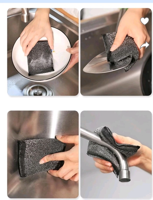 Black Sponge Set Of 3 Pcs