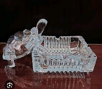 Glass Turtle With Tray Glass