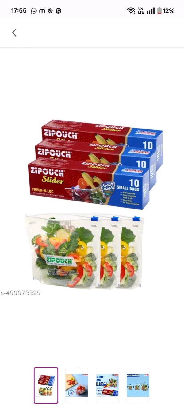Zip Pouch 10 Pcs