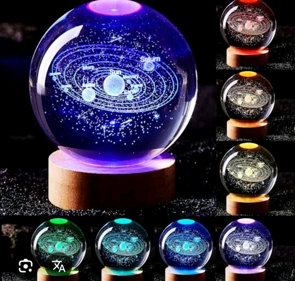 Medium Crystal Ball Lamp