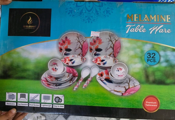 Dinner Set Melamine 32 Pcs 