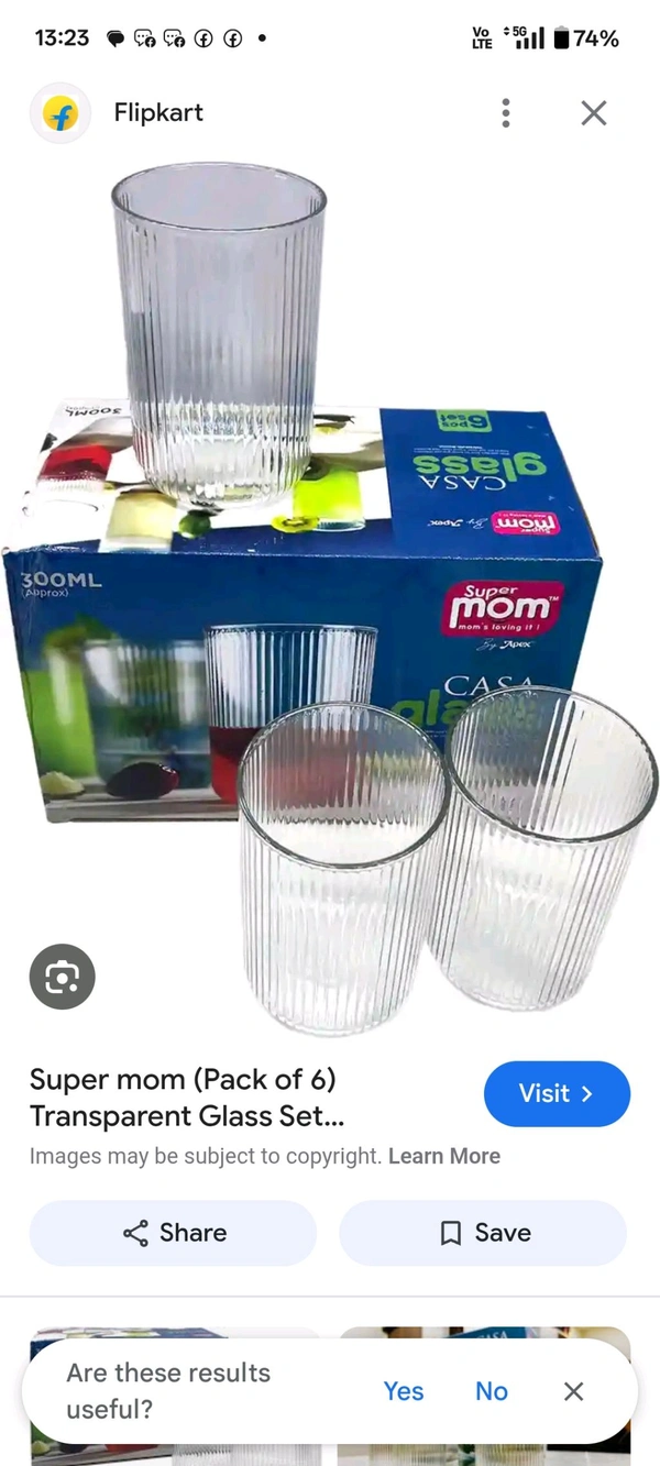 Unbreakable Glass Mom 300 Ml