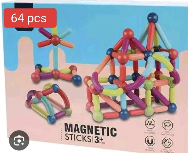Magnetic Sticks 64 Pcs