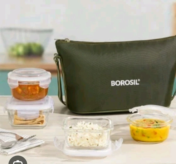 Borosil Glass Lunch Box Set