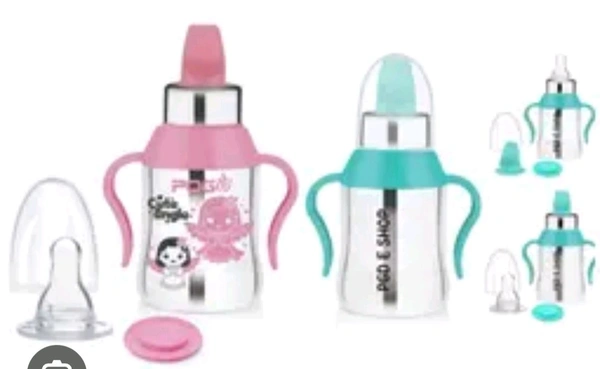 Pogo Steel Sipper Bottle 400 Ml