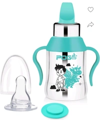 Pogo Steel Sipper Bottle 400 Ml