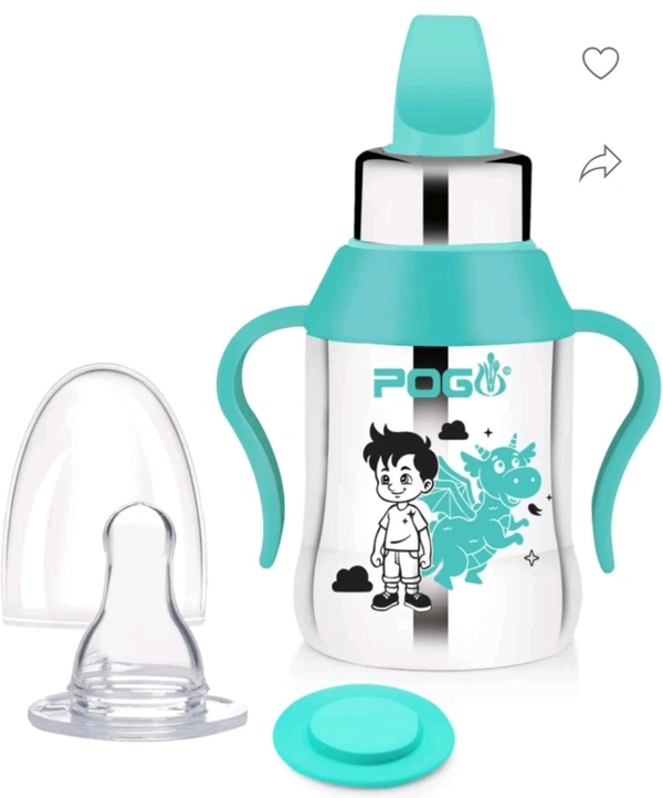 Pogo Steel Sipper Bottle 400 Ml