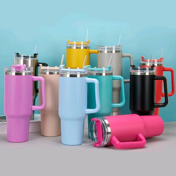 Tumbler Stainless With Strow 