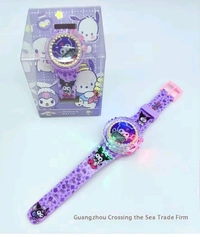 Light Rotating Music Watch