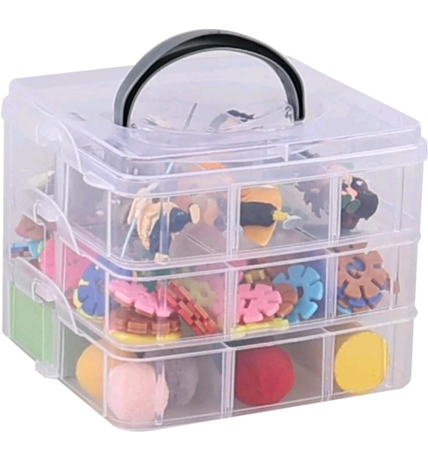 Multipurpose Plastic Transparent Jewelry Storage Box