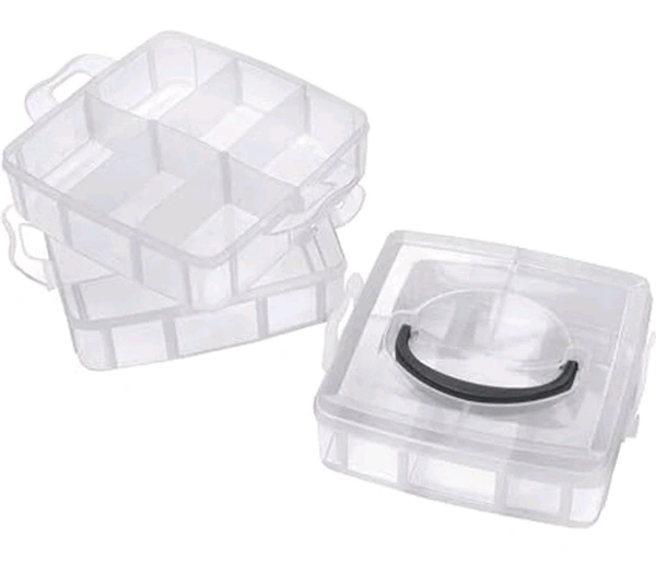 Multipurpose Plastic Transparent Jewelry Storage Box