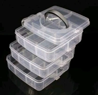 Multipurpose Plastic Transparent Jewelry Storage Box