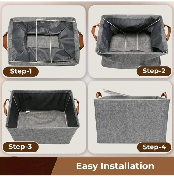 Storage Bax 26 LTR Fabric Foldable Steel