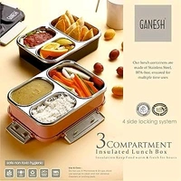 Lunch Box 3 Compartment Ganesh 