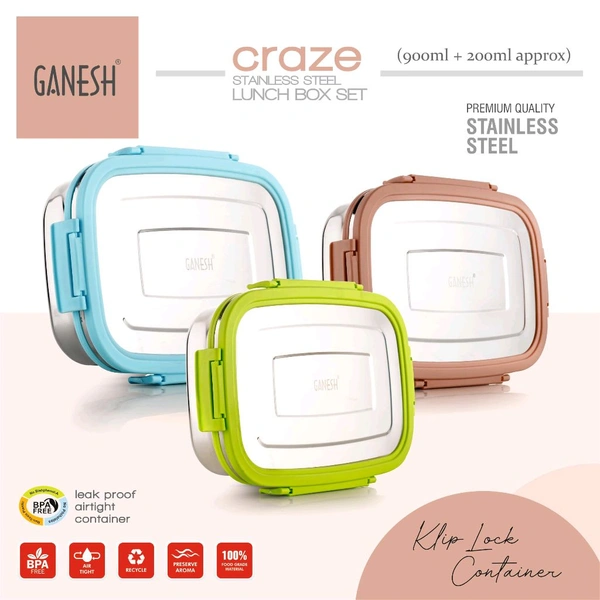 Lunch Box Stainless Steel 