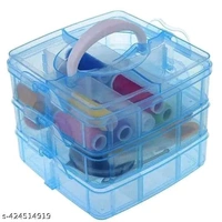 Jewelry Organizar Box 3 Layer 18 Grid Adjustable