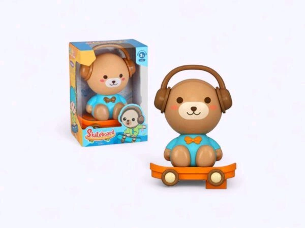 Cute Toy On Skateboard