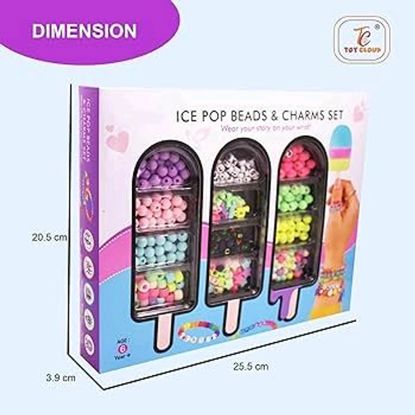 Ice Pop Beads & Charns Set 