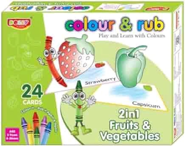 Colour & Rub 2 In 1 Fruit & Vegetables