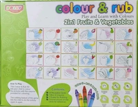Colour & Rub 2 In 1 Fruit & Vegetables