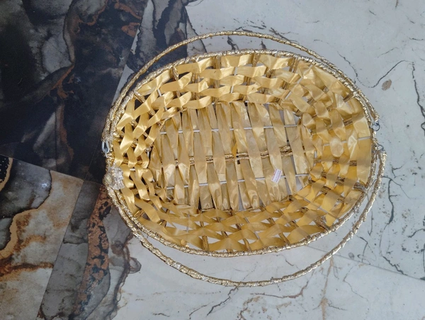 Golden Decoration Basket