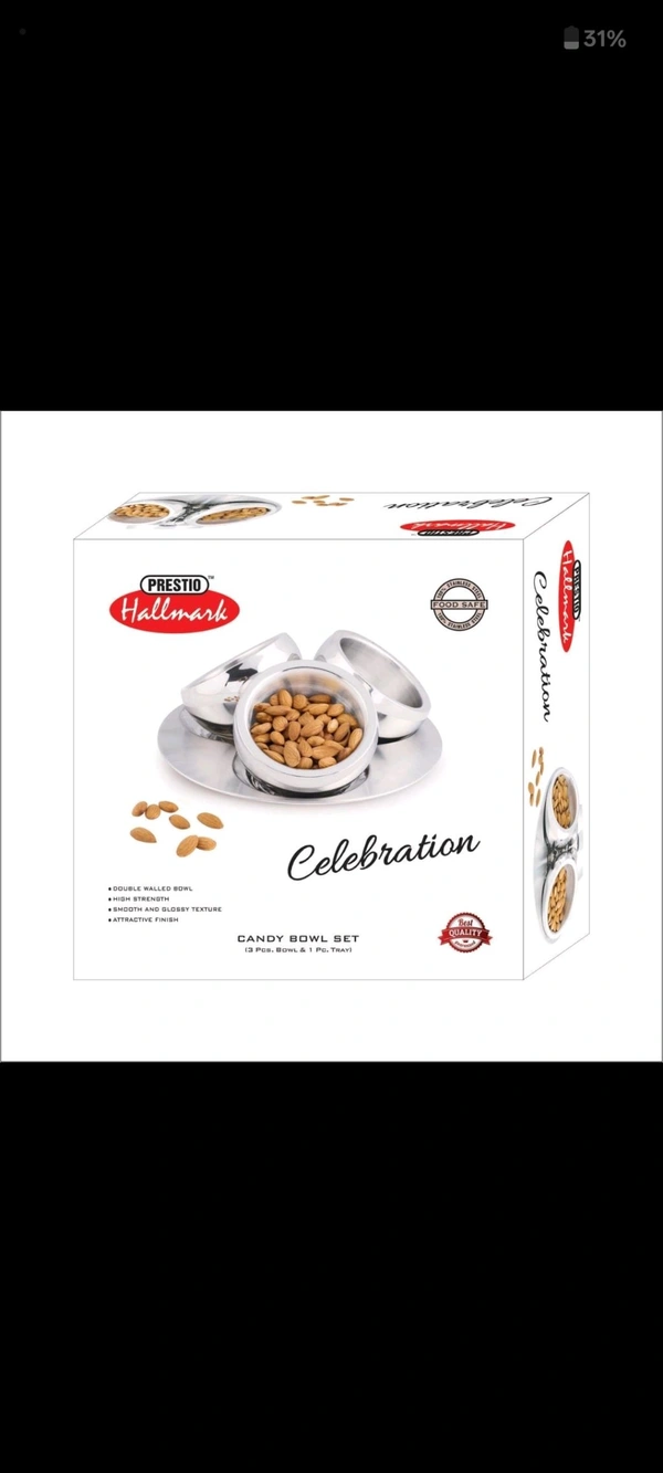Steel Dry Fruit Tray 