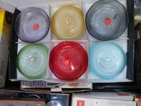Glass Snacks Tray Set Of 6 Pcs 