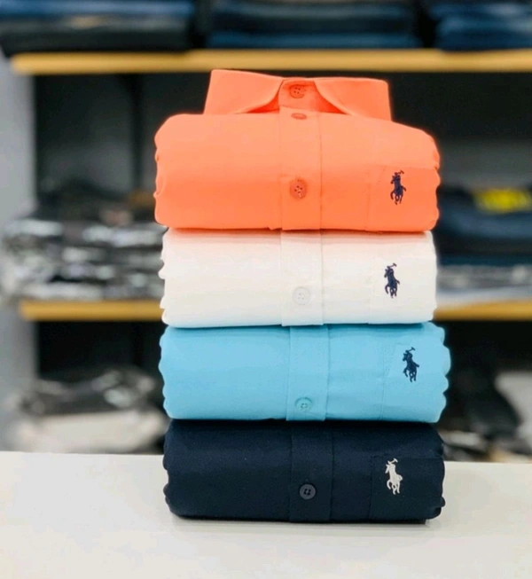 RL POLO Plain Shirt ( Combo Of 4pcs ) - XXL