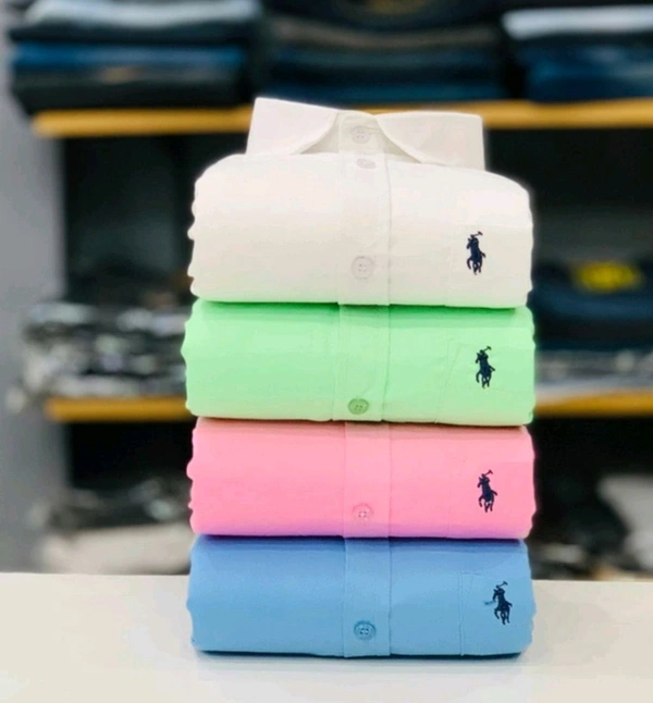 RL POLO Plain Shirt ( Combo Of 4pcs ) - XXL