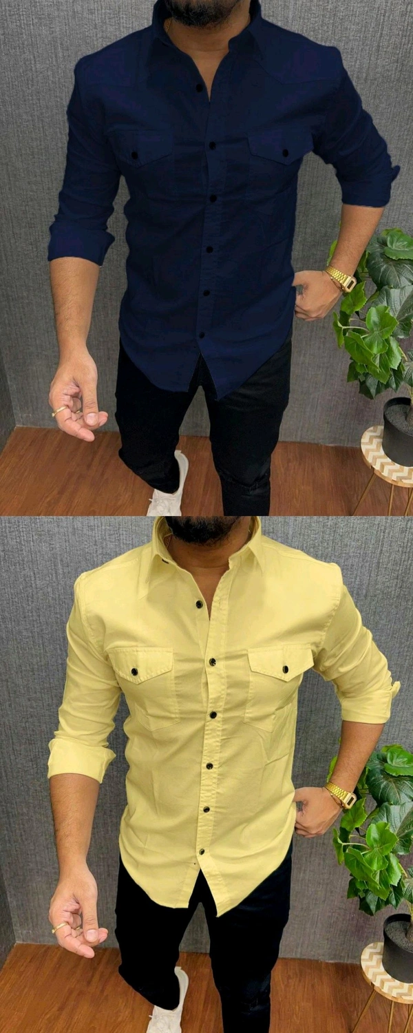 Zara Cotton Shirt 2 Piece Combo  - L