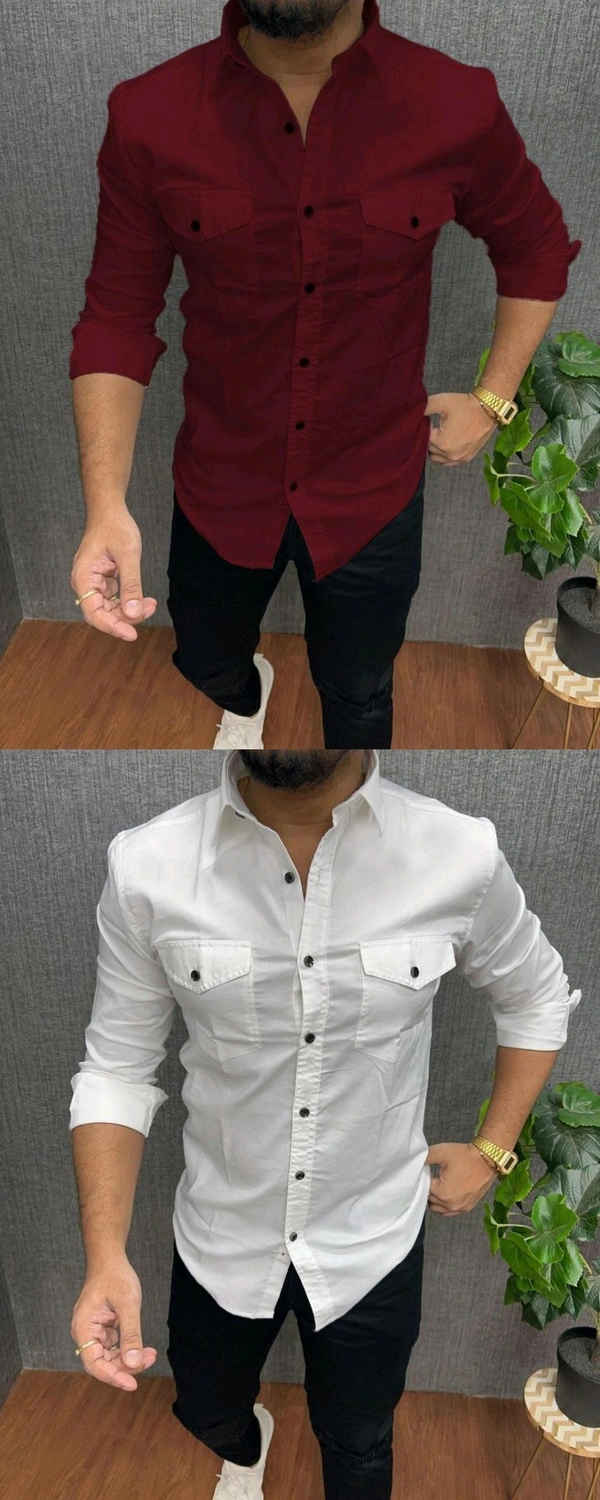 Zara Cotton Shirt 2 Piece Combo  - XL