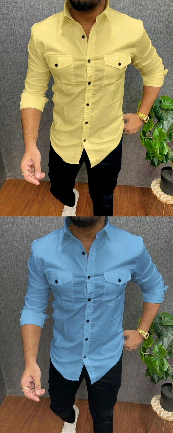 Zara Cotton Shirt 2 Piece Combo  - XL
