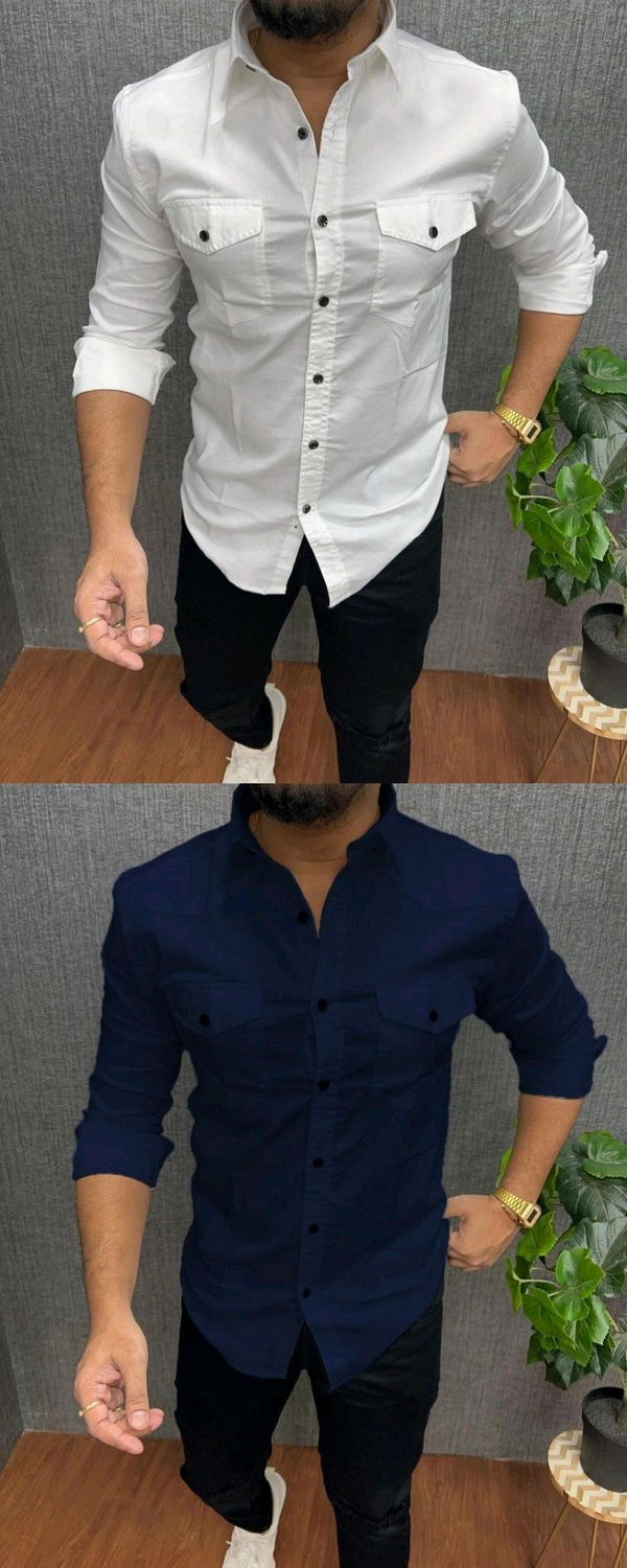 Zara Cotton Shirt 2 Piece Combo  - XL