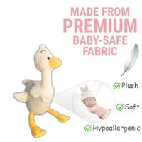 Soft Duck Plush Toy | 40 cm Cute Stuffed Animal for Kids | Adorable Bird Plush for Gifting, Nursery Decor & Playtime Fun - 40 CM, Derby