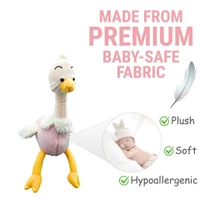 Tall Duck Plush Toy | 40 cm Long-Legged Soft Toy | Cute Stuffed Animal for Kids, Baby Room Decor & Gifting - Pink